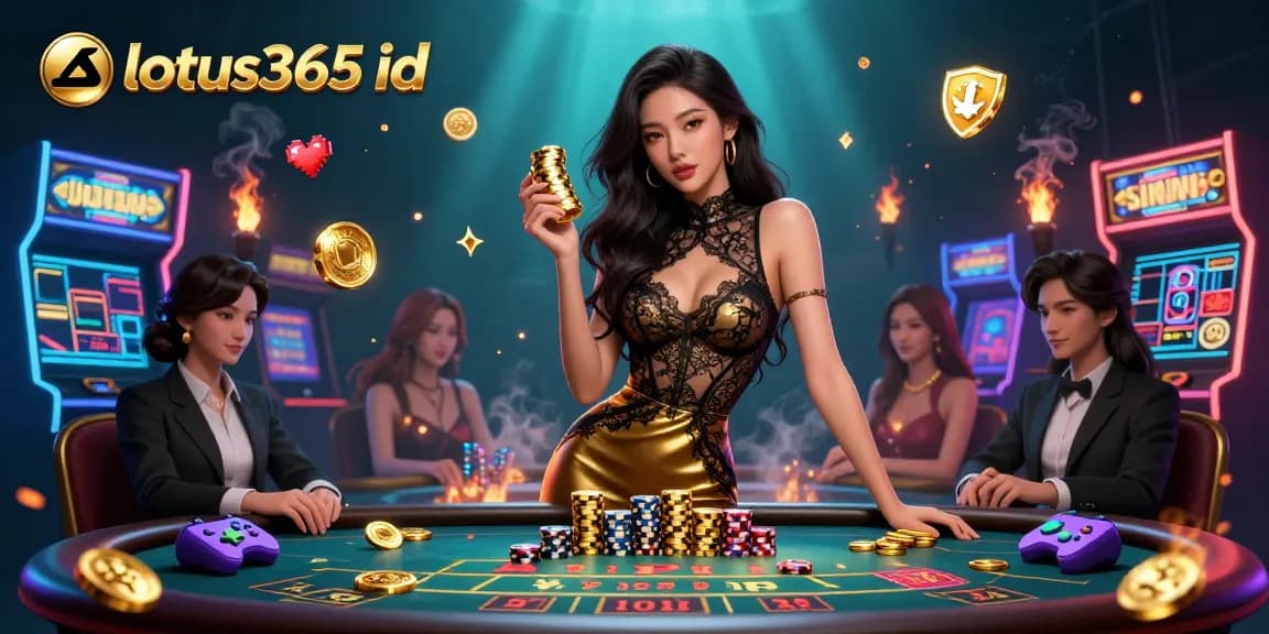 Win big with your lotus365 id at a glamorous baccarat table featuring stunning players and vibrant casino elements.