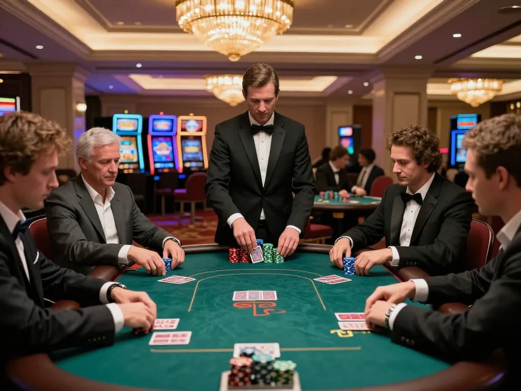 Engaged players at a poker table showcasing the thrill of rr88 betting.