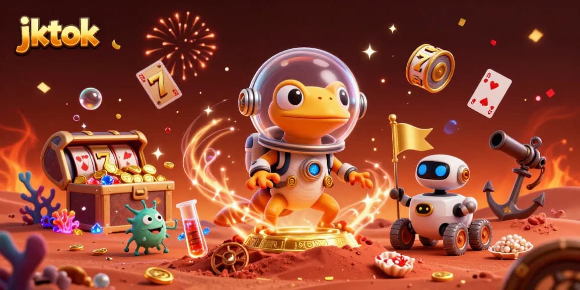 Permainan dengan jktok saat Martian gecko menemukan kasino emas di Mars, penuh kejutan.