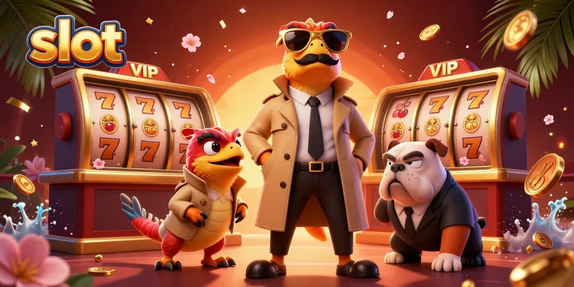 Slot yang menarik dan berwarna-warni, menampilkan raptor lucu beraksi di kasino.