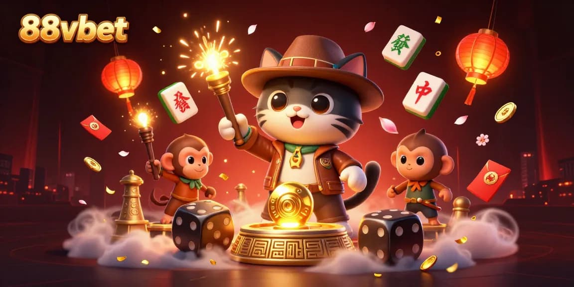 Experience the thrill of winning big at 88vbet with vibrant casino elements and a captivating scene.