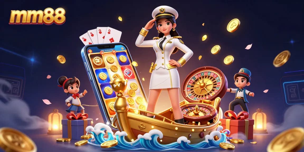 Spin the reels and win with mm88's vibrant casino experience featuring engaging game elements.