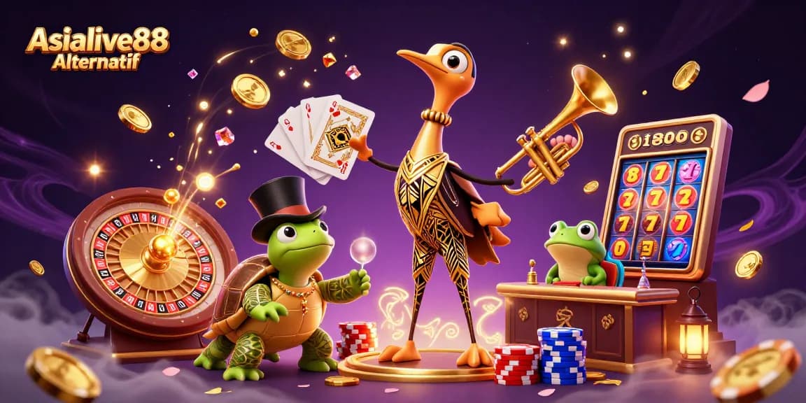 Experience the thrilling excitement of Asialive88 Alternatif with dynamic casino elements.