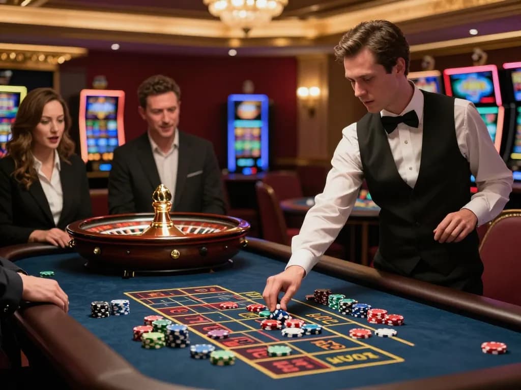 Experience high-stakes roulette action at kuwinfi, where players engage in thrilling bets and strategic gameplay.