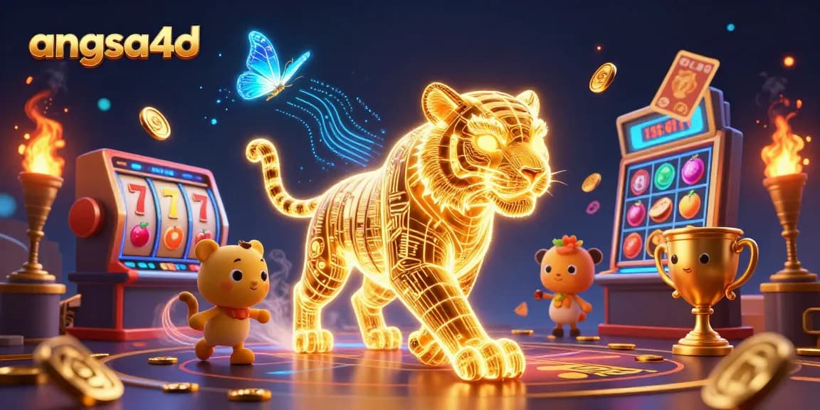 Experience angsa4d's exhilarating slot gameplay with neon visuals and energetic gaming elements.