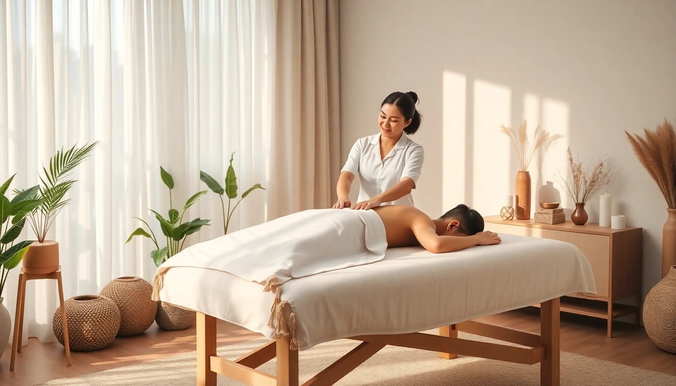Experience premium 수원출장마사지 with a professional therapist in a serene home environment.