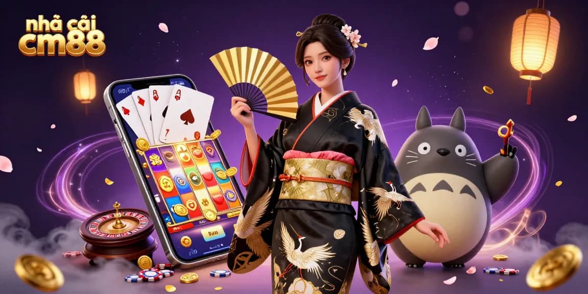 Spin to win at nhà cái cm88 with vibrant casino elements, highlighting excitement and opportunity.