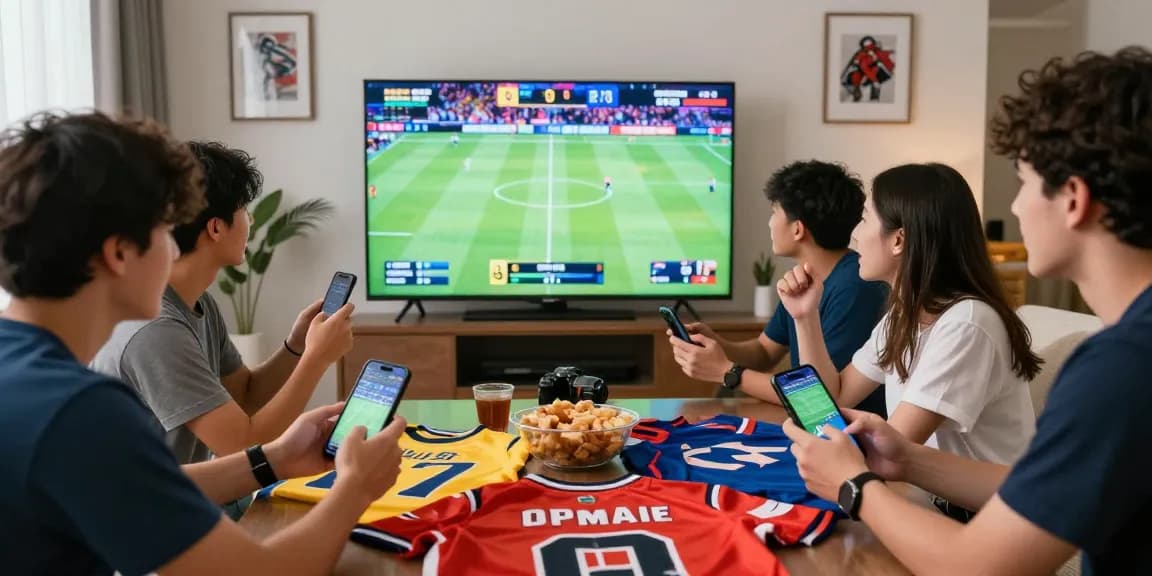 Friends engaged in live sports betting on OPEN88.COM, showcasing excitement and camaraderie.