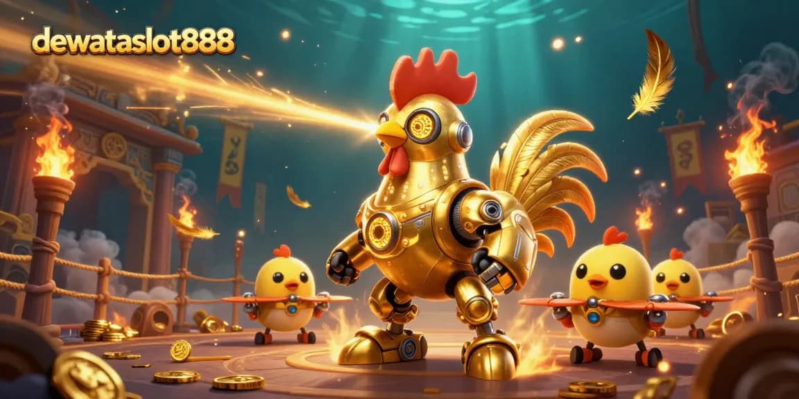 Dapatkan pengalaman permainan kasino yang menakjubkan di dewataslot888 dengan ilustrasi karakter unik dan elemen permainan.