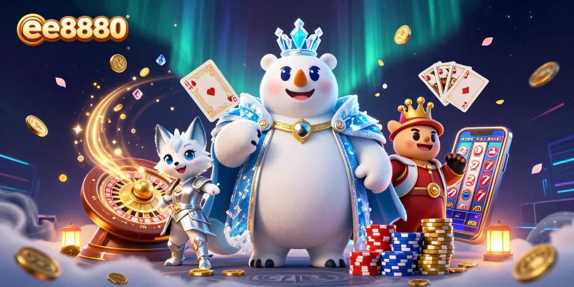 Experience the excitement at ee8880 with dazzling casino elements and captivating characters.