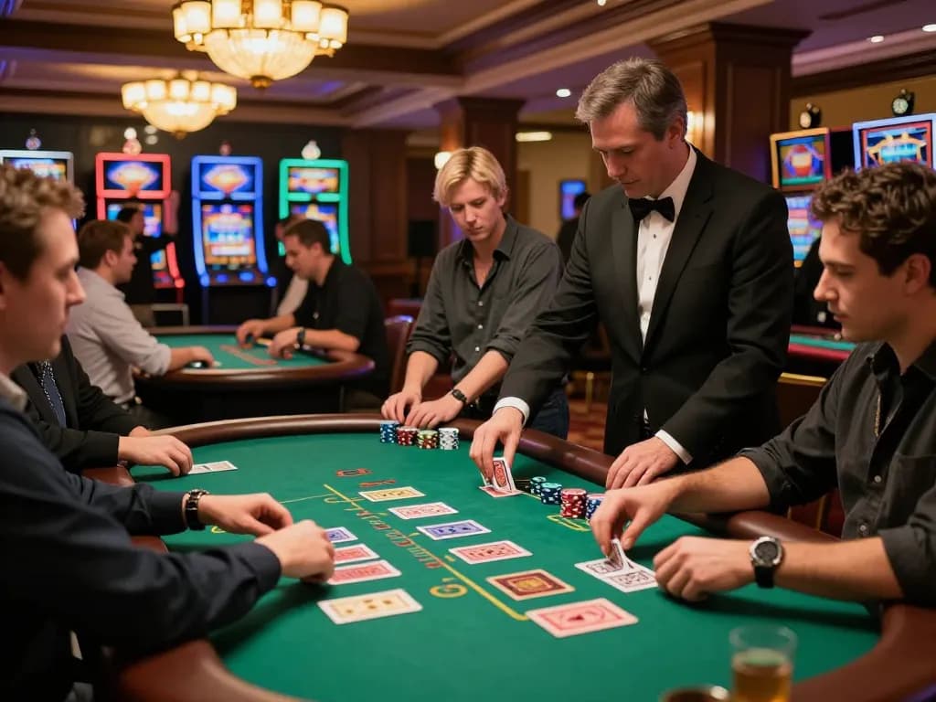 Sunwin bets placed at luxury blackjack table showcasing vibrant gameplay and strategic elegance.