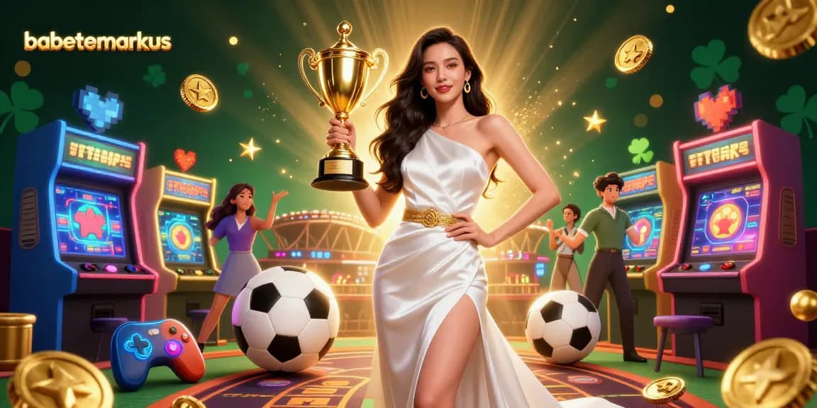 Babettemarkus showcases a victorious moment in a casino-themed 3D illustration celebrating sports betting achievements.