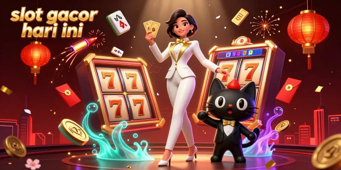 Experience winning thrills with slot gacor hari ini featuring a dynamic casino scene and vibrant game elements.