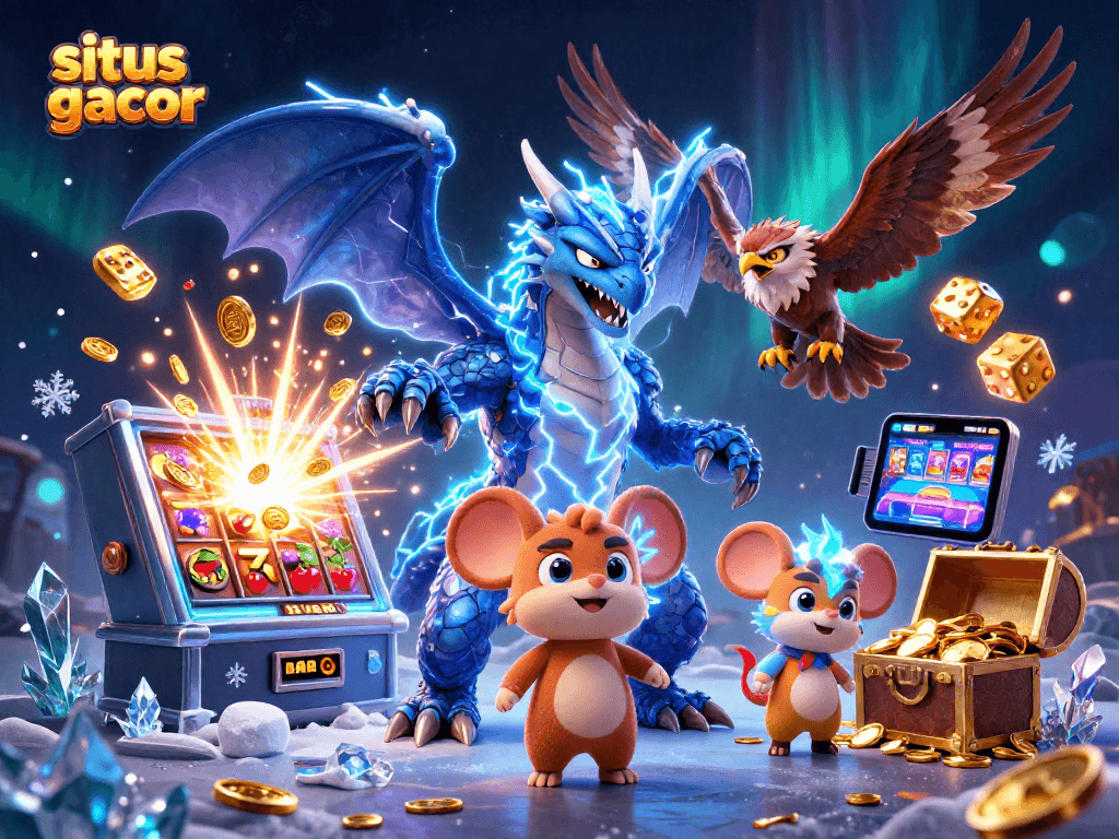 Experience big wins on situs slot gacor with thrilling 3D jackpot visuals and animated gaming excitement.