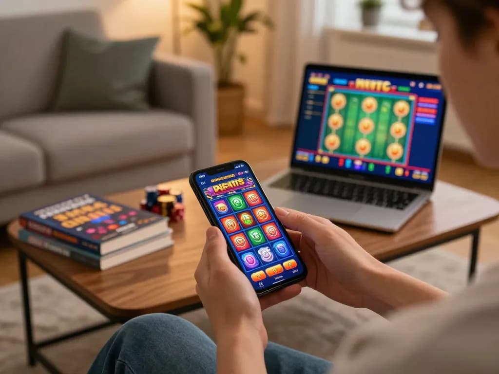 Experience online gaming excitement with lucks8 as players engage in thrilling casino slots from home.