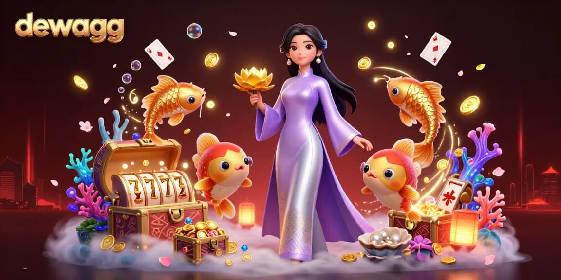Experience the excitement of dewagg gaming with vibrant characters and dynamic casino elements.