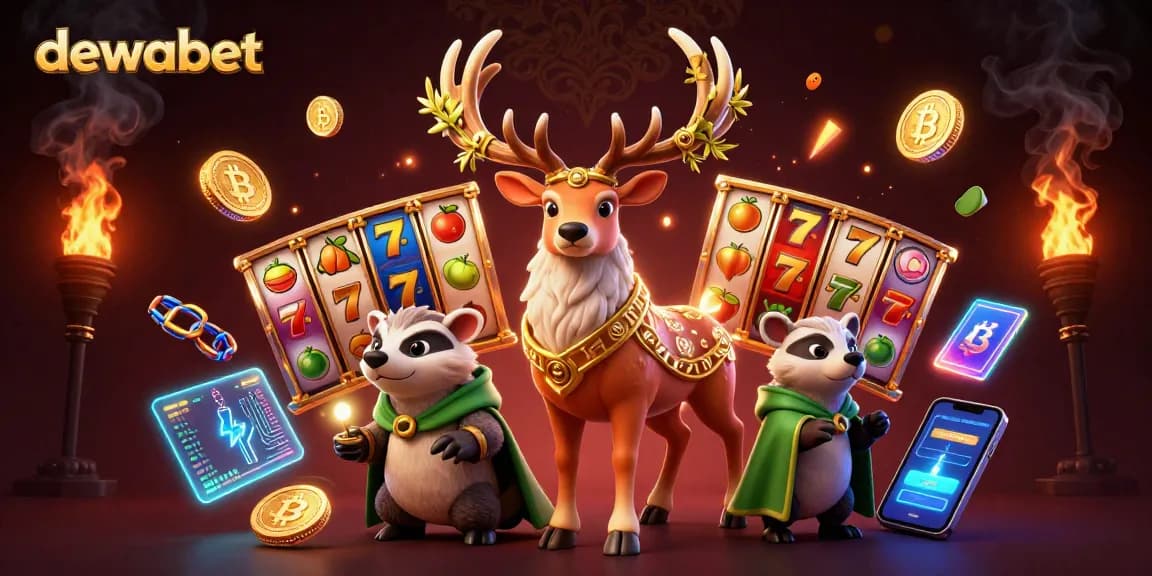 Menangkan pengalaman bermain game di Dewabet dengan simbol slot dan elemen kreatif lainnya.