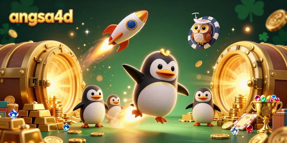Engage with angsa4d as the golden penguin navigates to exciting casino rewards