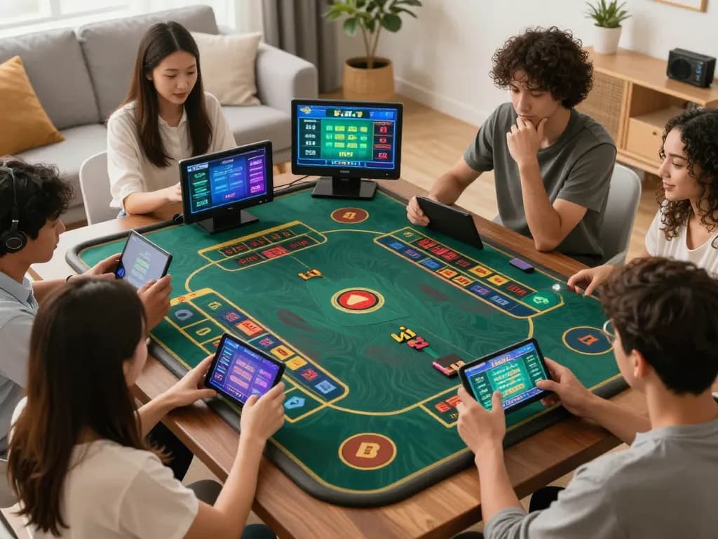 Tài Xỉu online players strategy session using various devices for betting and analysis