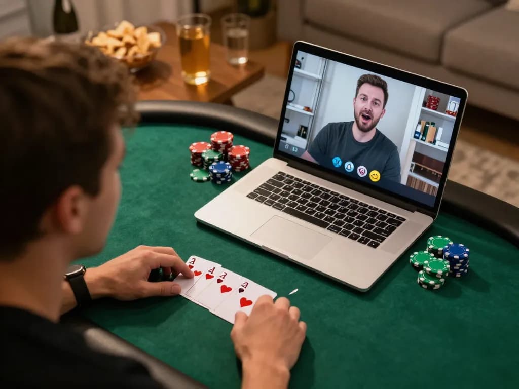 Play poker strategically at 789WIN with an engaging online gaming setup at home.