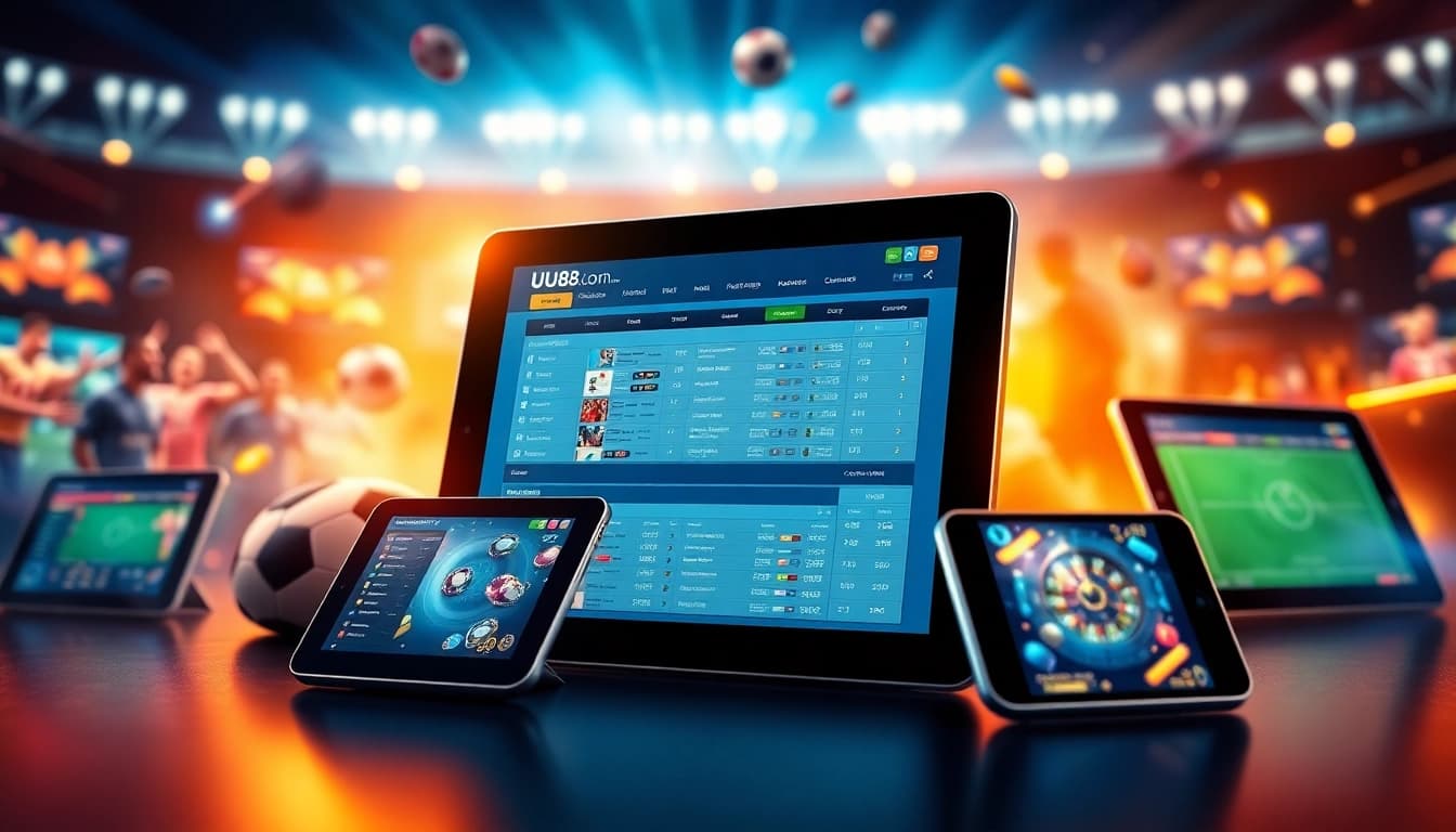 Experience the thrilling interface of uu88 com, showcasing online betting excitement and diverse gaming options.