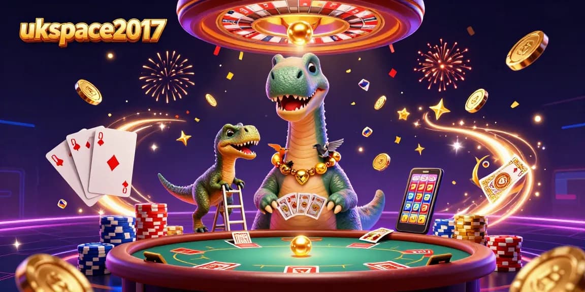 Engage with exciting gameplay at ukspace2017, showcasing a lively casino scene filled with vibrant characters and elements.