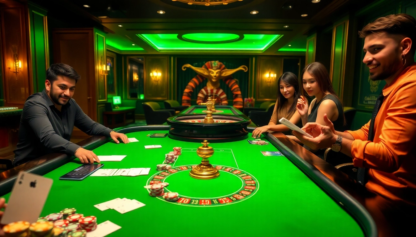 pg88 players enjoy a thrilling online casino experience with chips and roulette wheel.