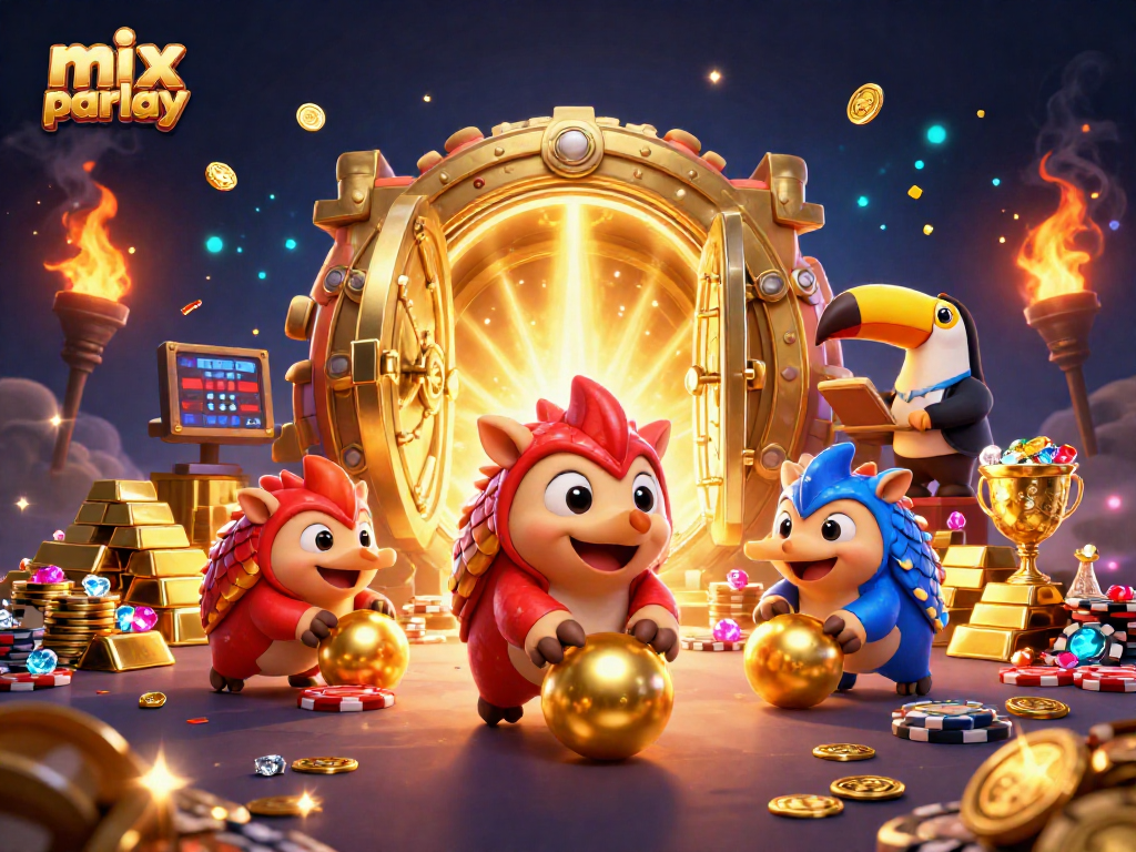 Experience thrilling mix parlay action with playful pangolins rolling into golden treasures!