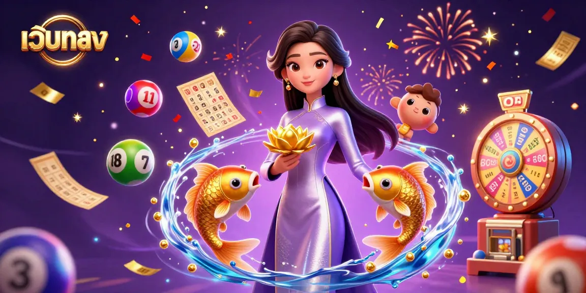 Experience vibrant เว็บตรง casino excitement with a dynamic 3D illustration of a woman and game elements.