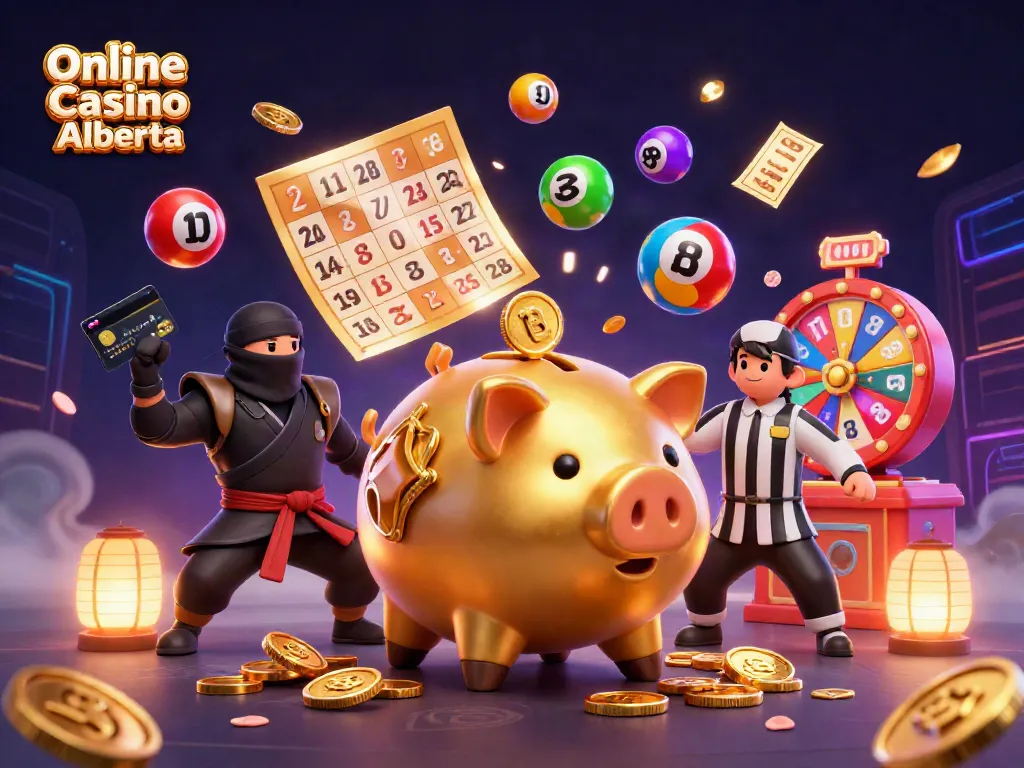 Engage with thrilling games at Online Casino Alberta, featuring vibrant 3D characters and dynamic elements.
