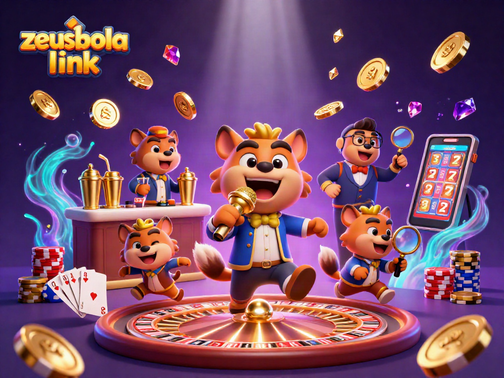 Experience fun at the casino with zeusbola link featuring entertaining hyena characters.