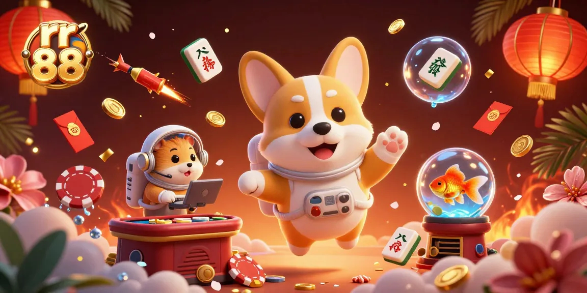 Engage in thrilling gameplay at rr 88 with our vibrant space casino scene filled with exciting elements.