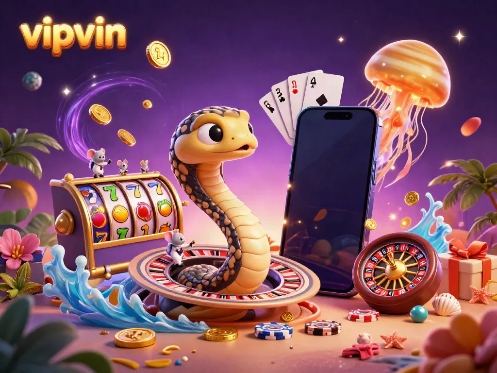 Experience the thrill of gaming with vipvin as cartoon characters engage in cosmic betting.