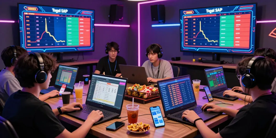 Engaging live Togel SGP gaming experience with diverse players showcasing macan togel strategies on digital devices.