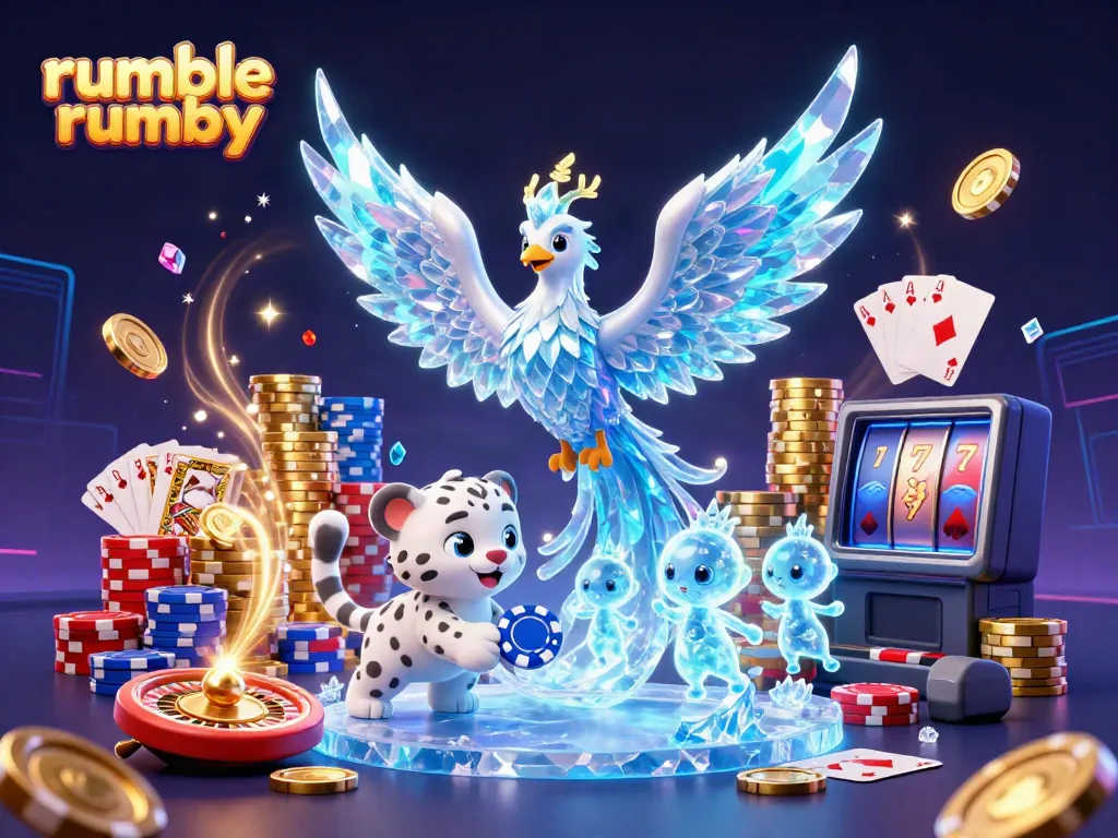Play rummy with exciting characters and vibrant casino elements in an imaginative scene.