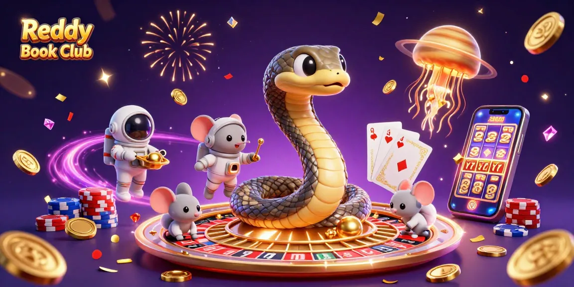 Reddy Book Club brings thrilling bets to life with a coiled Saturn snake and playful astronaut mice.