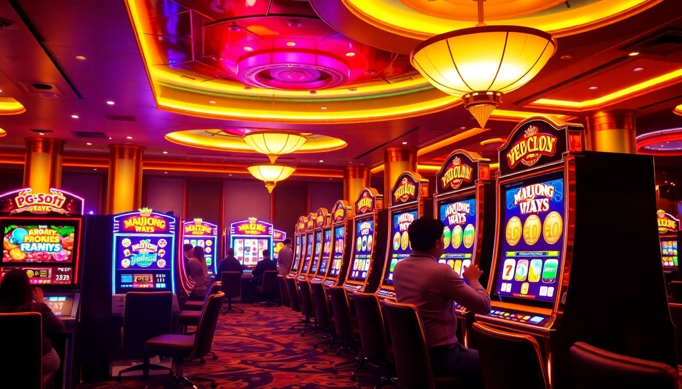 Spin the vibrant demo slot pg featuring PG Soft Mahjong Ways in a luxurious casino setting.