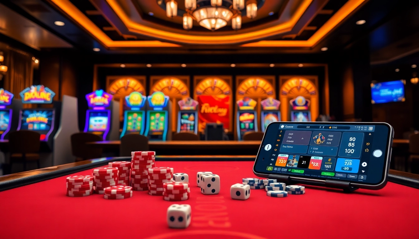 S8 nhà cái engaging players at a luxury casino table filled with vibrant games and excitement.